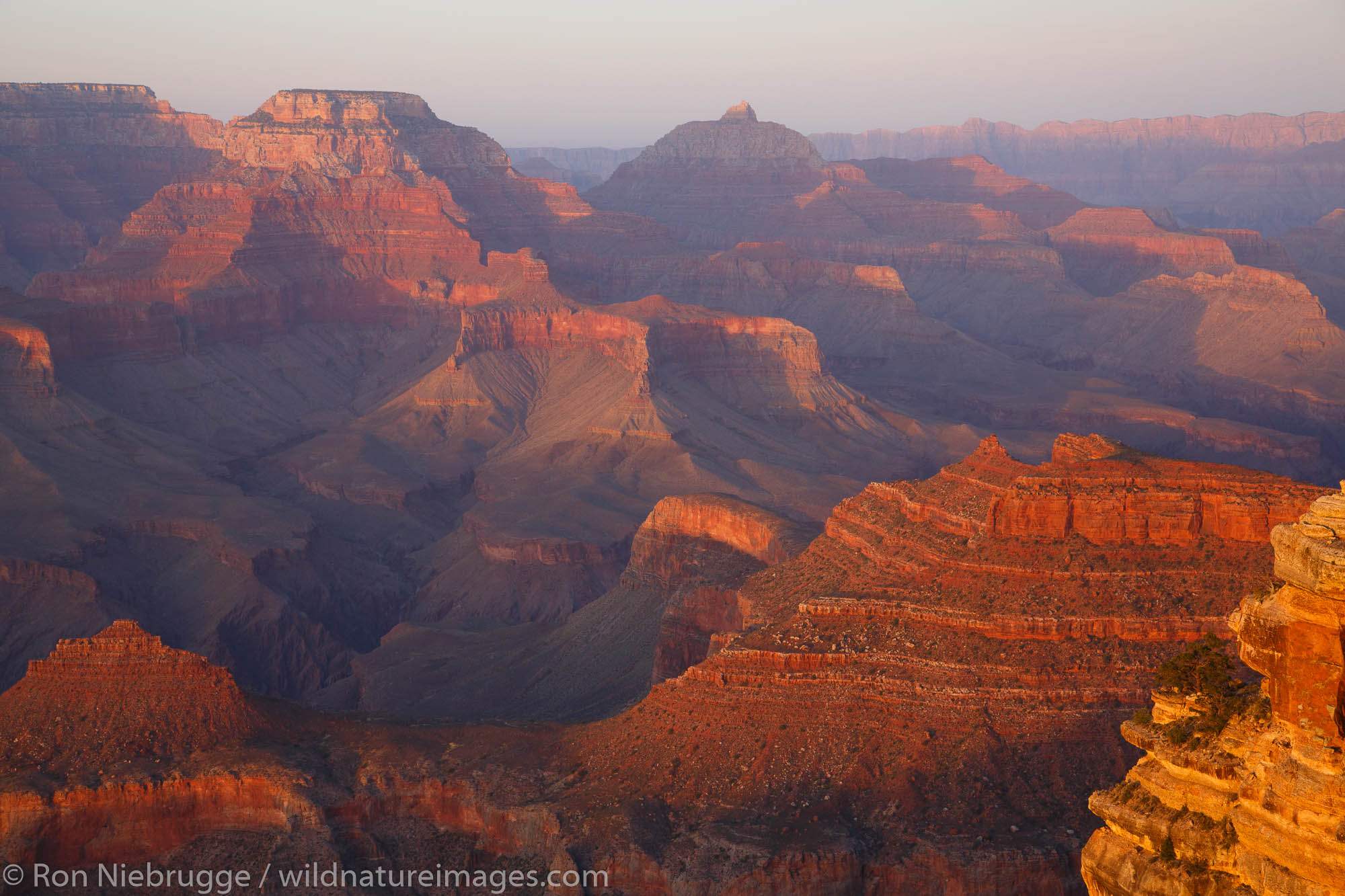 Sunset at Yaki Point, Grand Canyon National Park, Arizona.