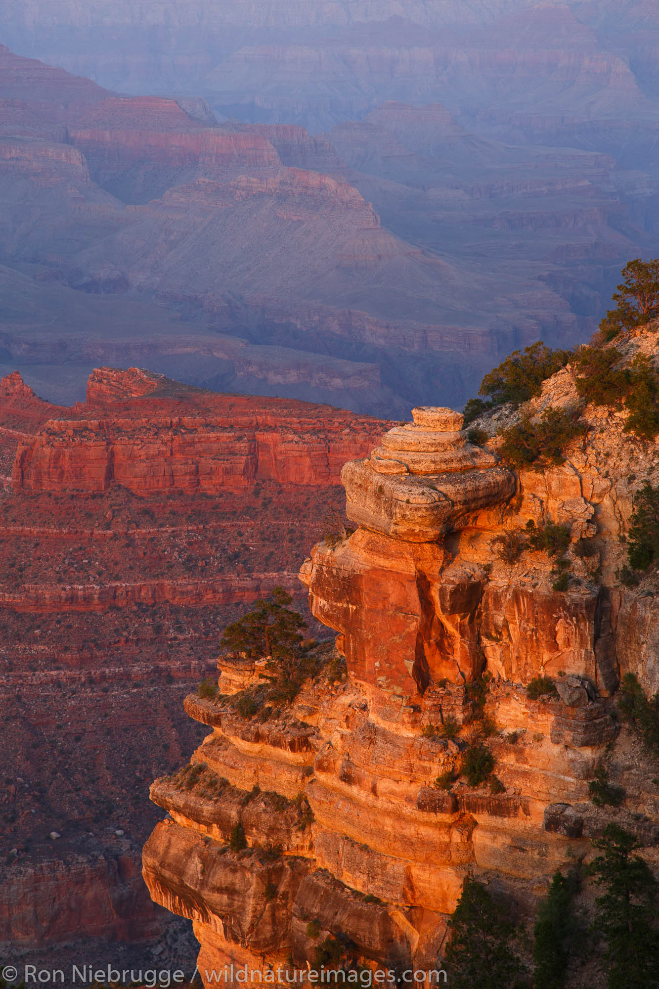 Sunset at Yaki Point, Grand Canyon National Park, Arizona.