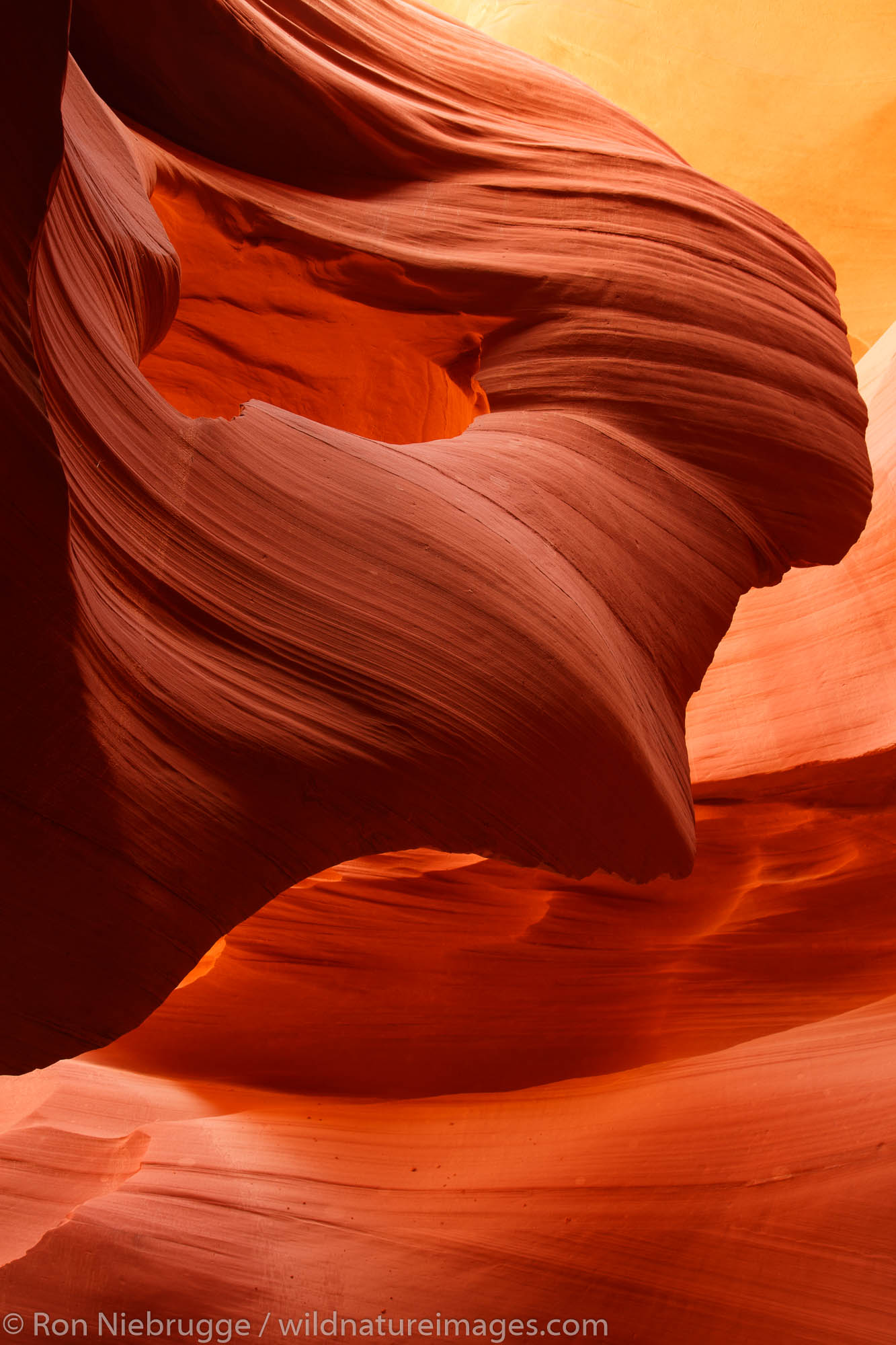 Lower Antelope Slot Canyon on Navajo land, Page, Arizona.