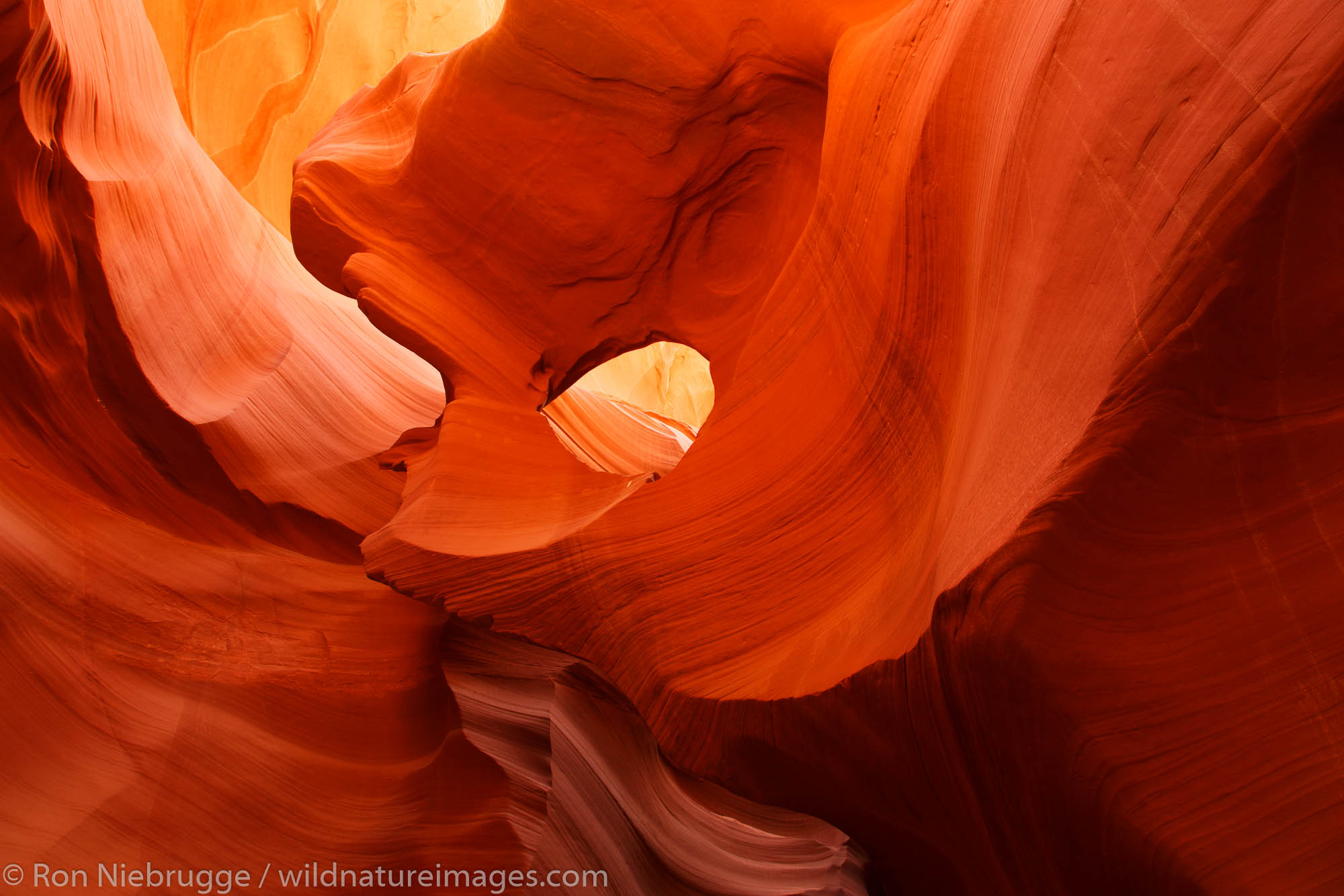 Lower Antelope Slot Canyon on Navajo land, Page, Arizona.