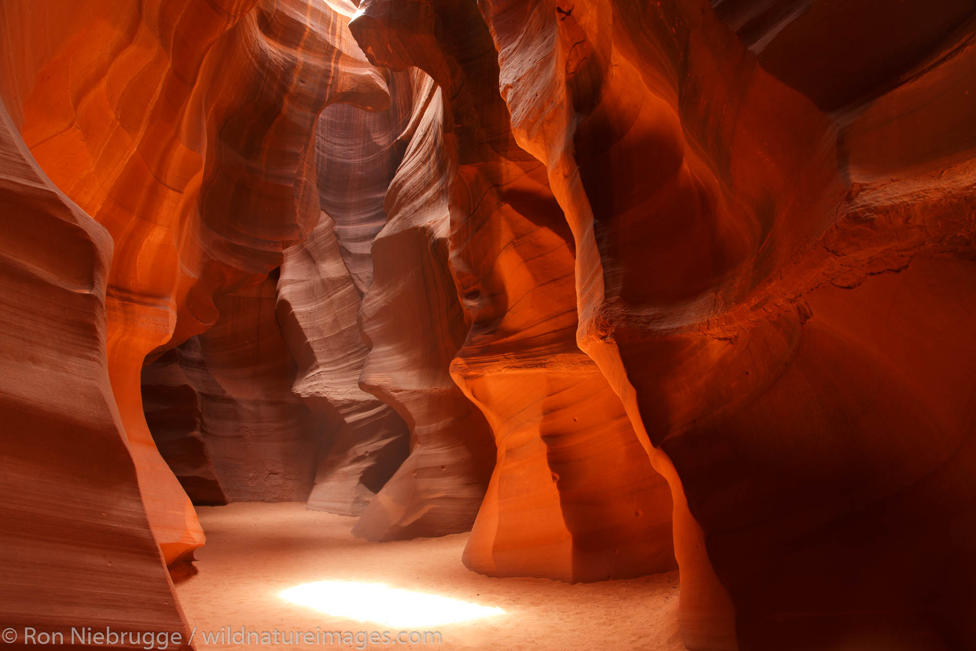 Upper Antelope Slot Canyon on Navajo land, Page, Arizona.