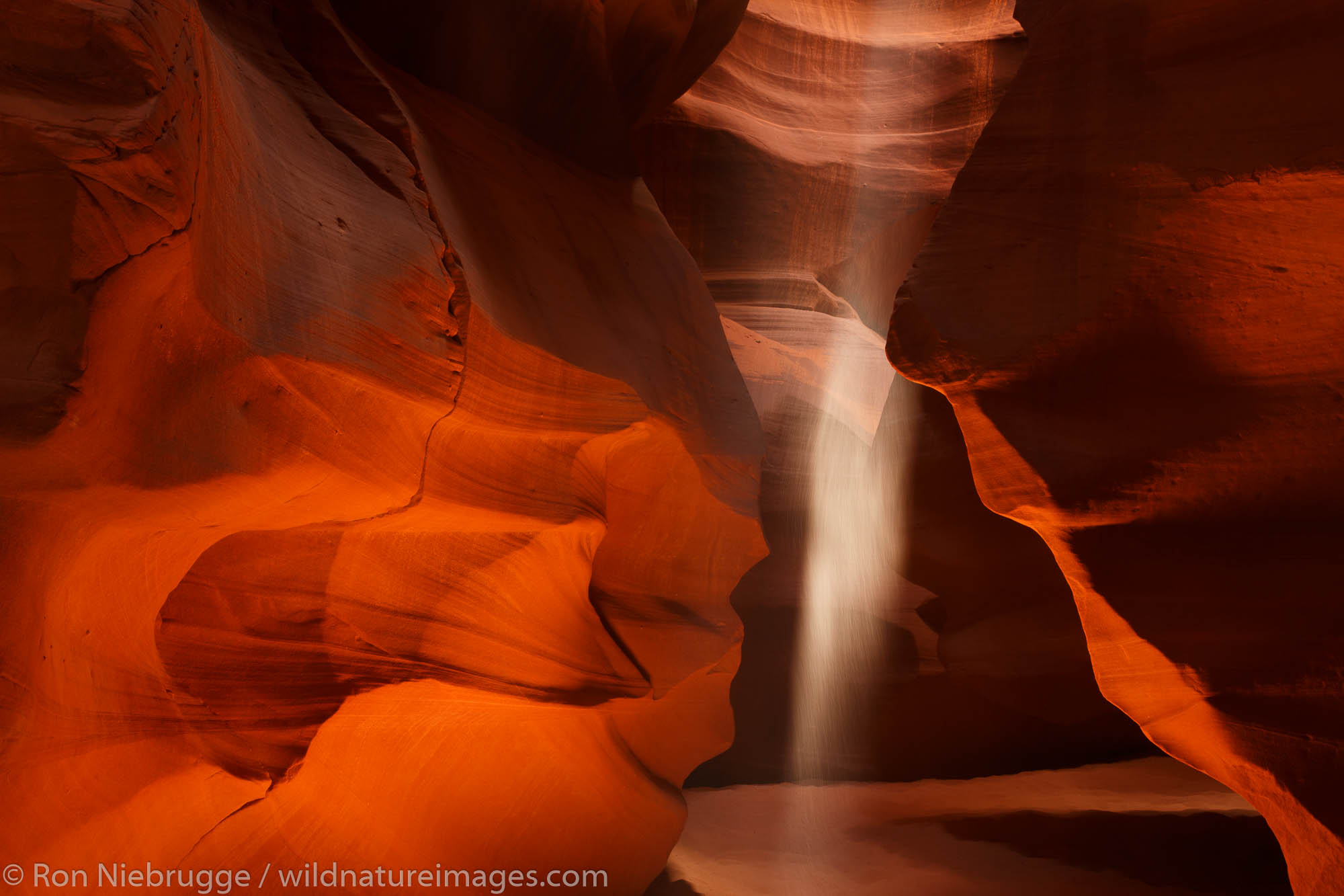 Upper Antelope Slot Canyon on Navajo land, Page, Arizona.