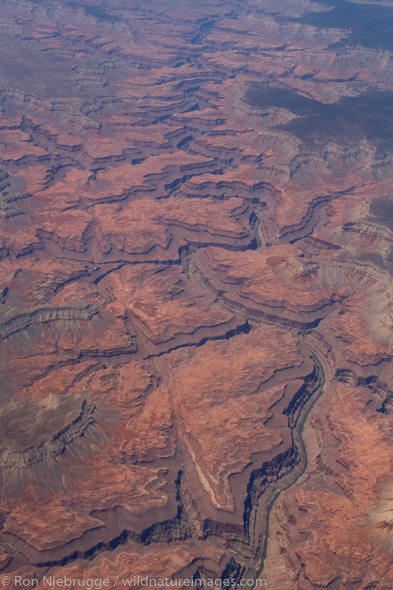 In the air over Grand Canyon National Park, Arizona.