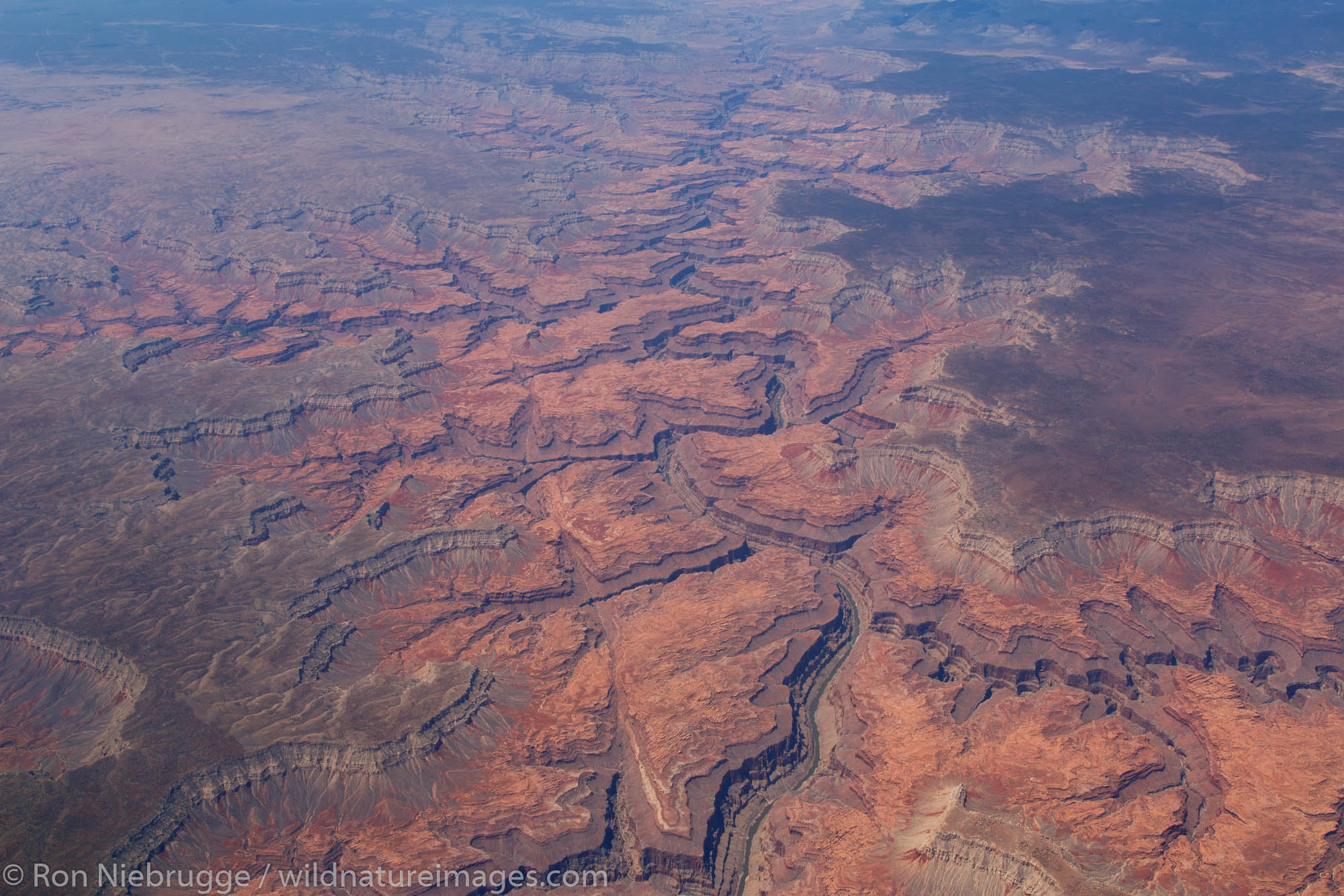 In the air over Grand Canyon National Park, Arizona.