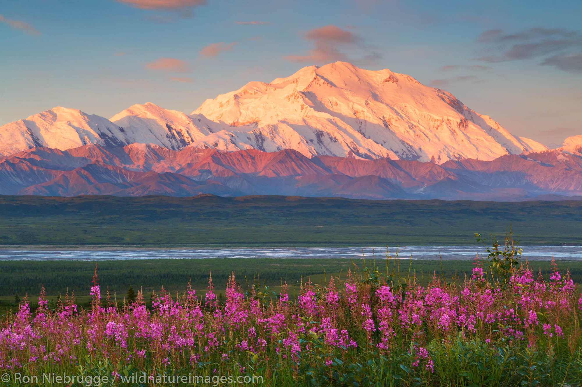 Mt McKinley also known as Denali, Denali National Park, Alaska.