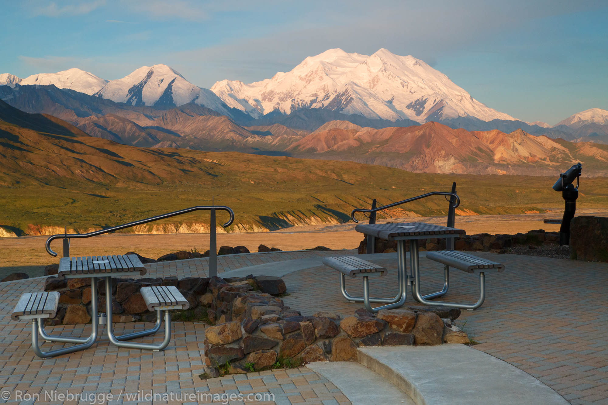 Mt McKinley also known as Denali, from the Eielson Visitor Center, Denali National Park, Alaska.