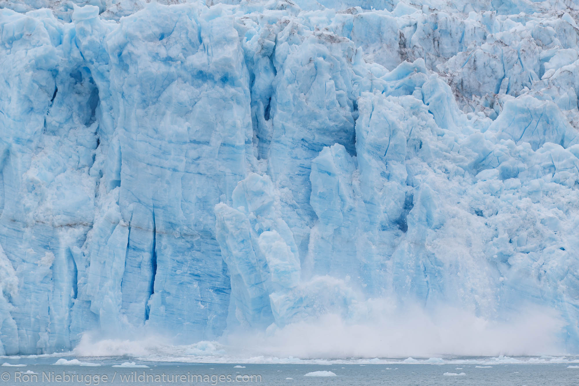 Chenega Glacier in Nassau Fjord, Prince William Sound, Chugach National Forest, Alaska.