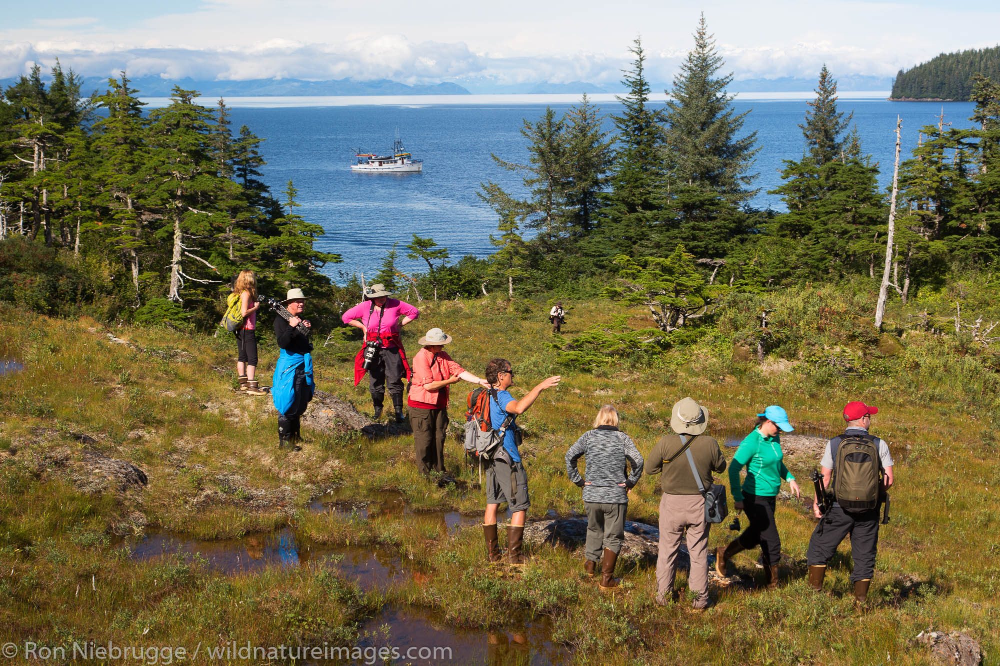 Hiking on Knight Island, Prince William Sound, Chugach National Forest, Alaska