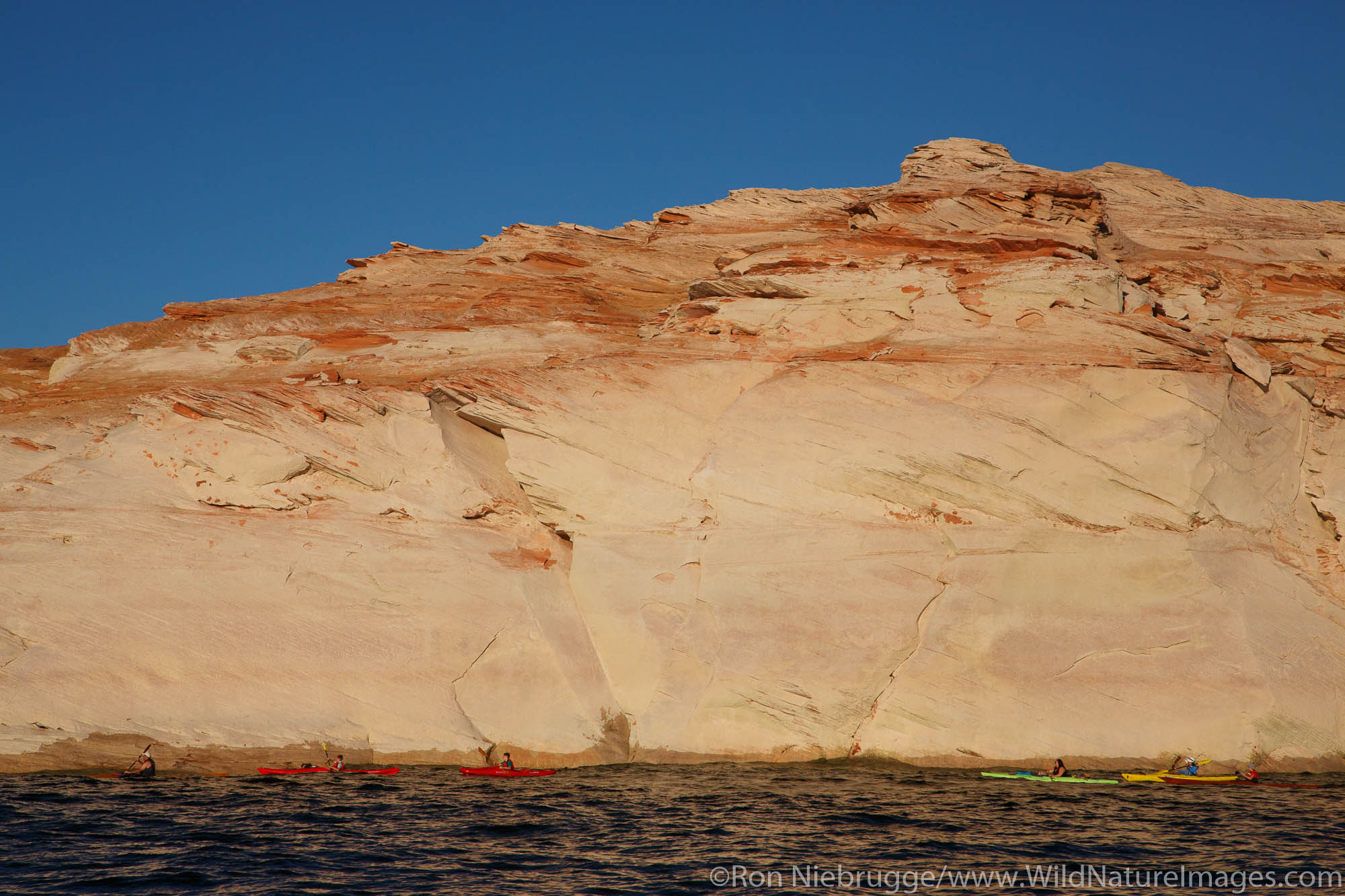 Boating on Lake Powell, Glen Canyon National Recreation Area, Page, Arizona.