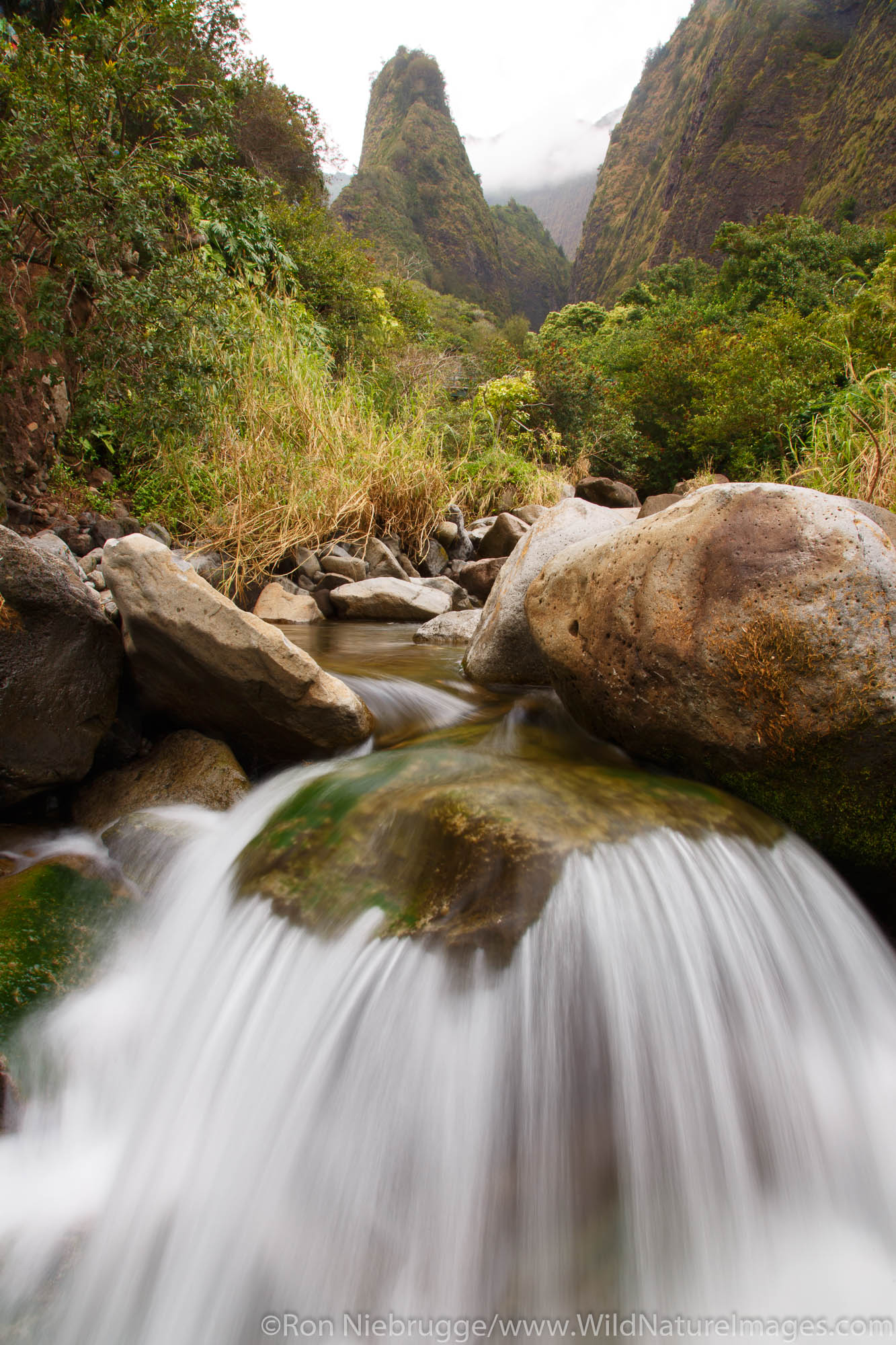 Iao Needle and Iao Valley State Monument, Maui, Hawaii.