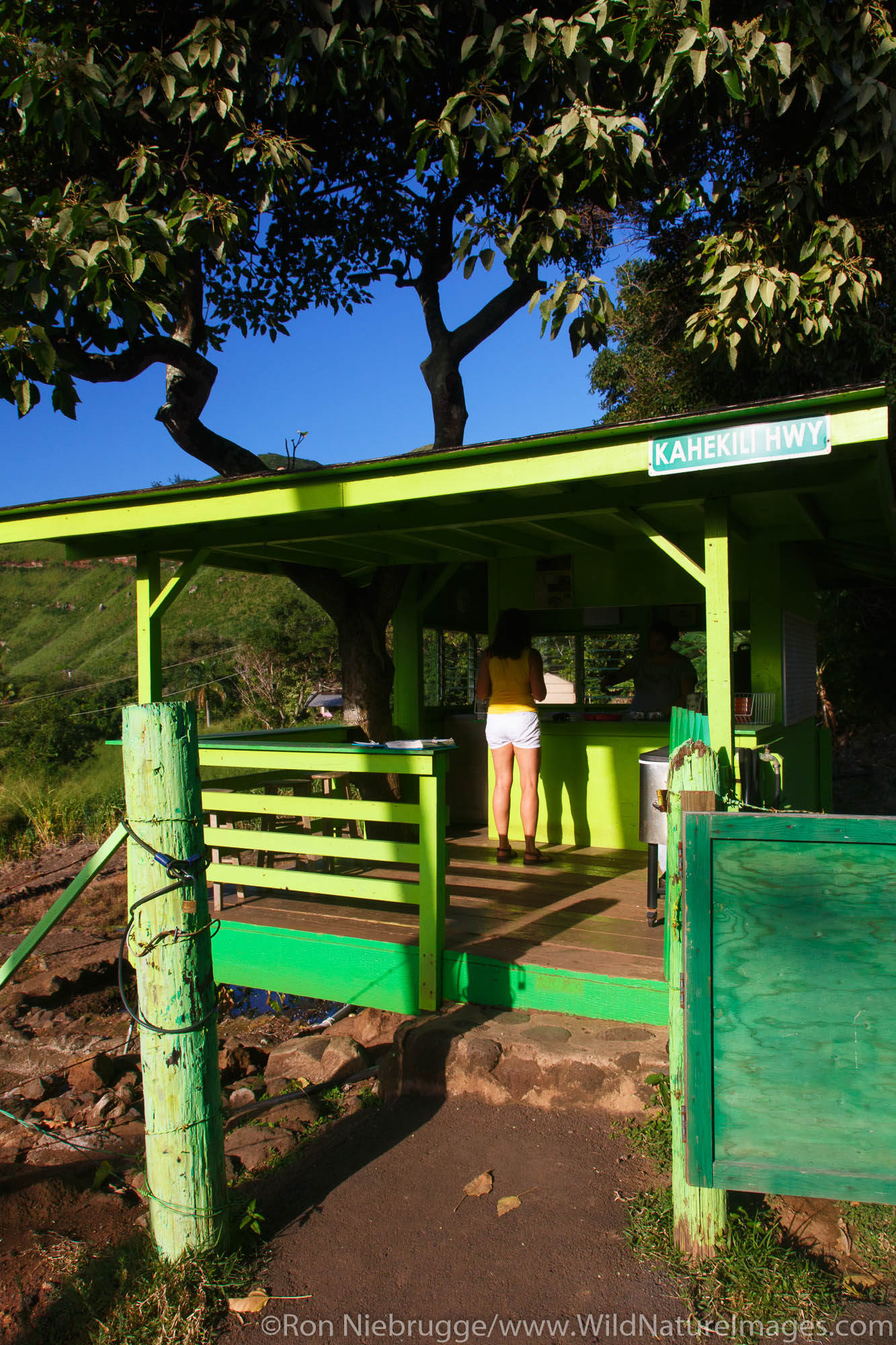 Julia's banana bread stand, Kahakuloa Village, Maui, Hawaii.