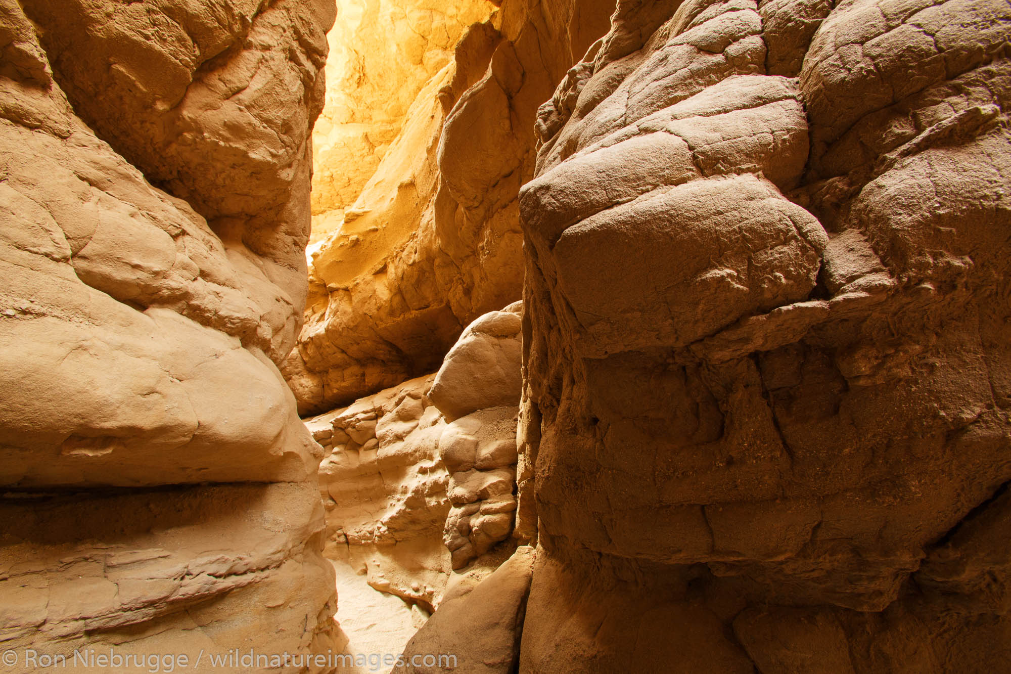 A slot canyon in Anza-Borrego Desert State Park, California.