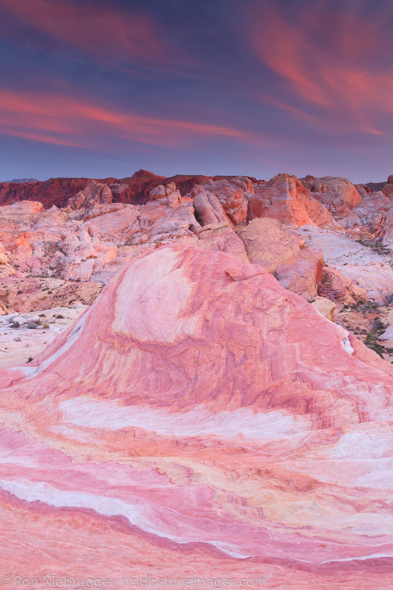 Colorful sandstone, Valley of Fire State Park, near Las Vegas, Nevada.