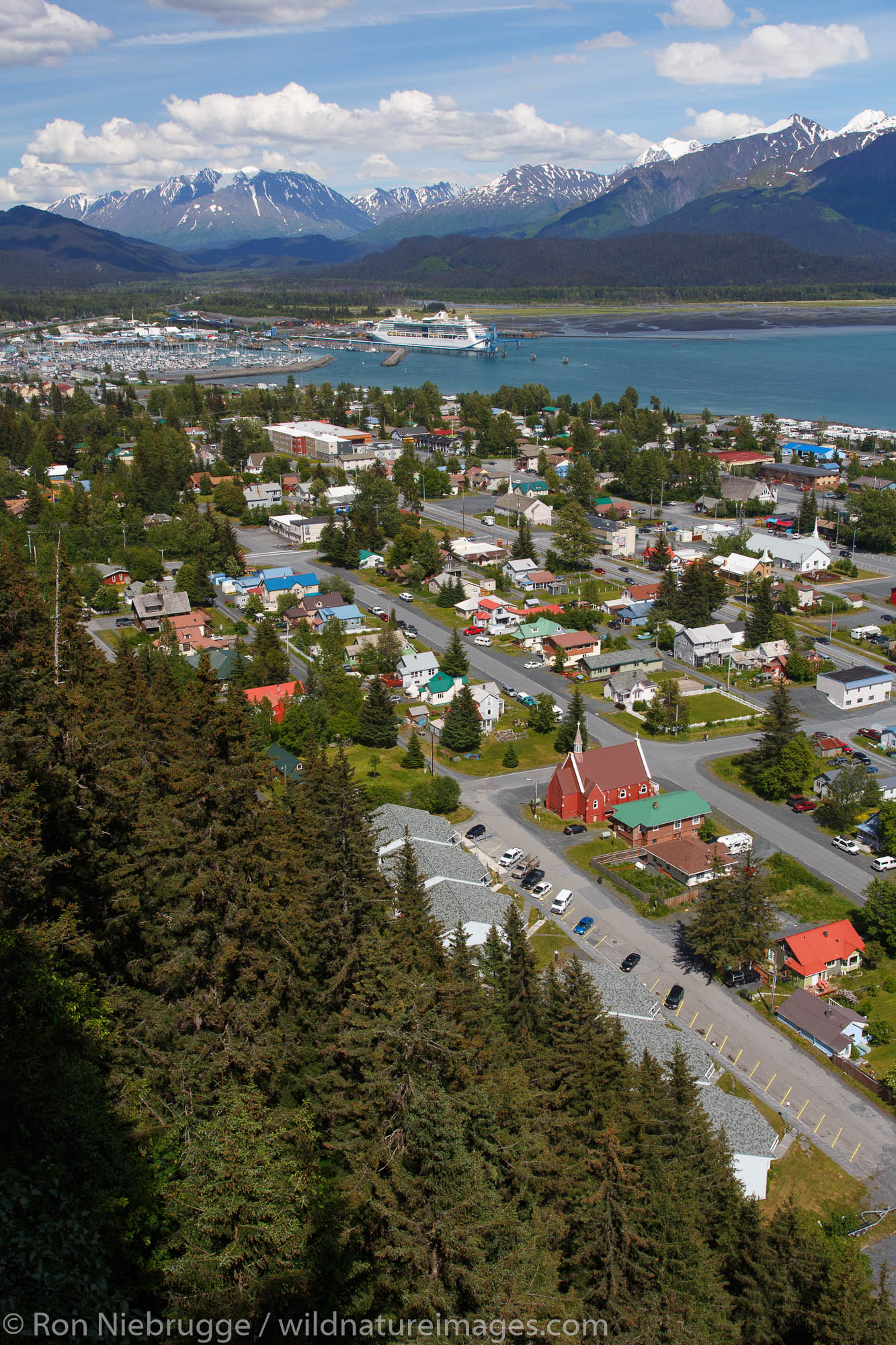 Resurrection Bay and Seward, Alaska.