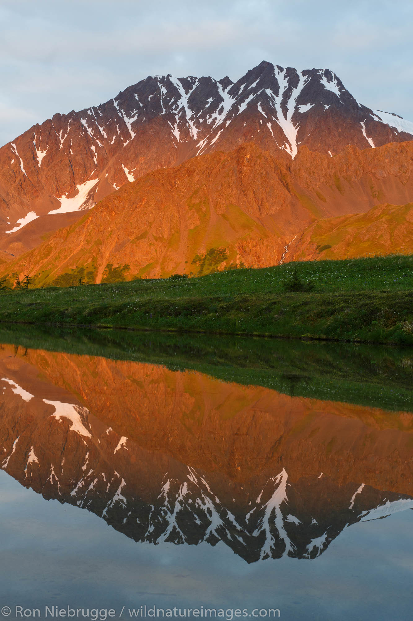 Reflections Along the Lost Lake Trail, Chugach National Forest, near Seward, Alaska.