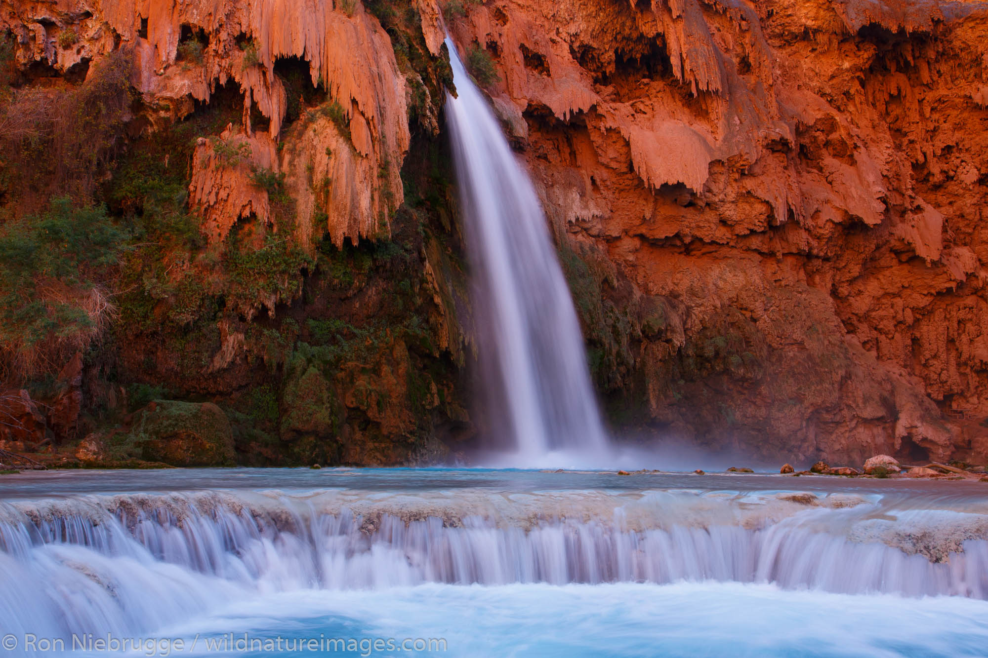 Havasu Falls, Havasupai Indian Reservation, Grand Canyon, Arizona.