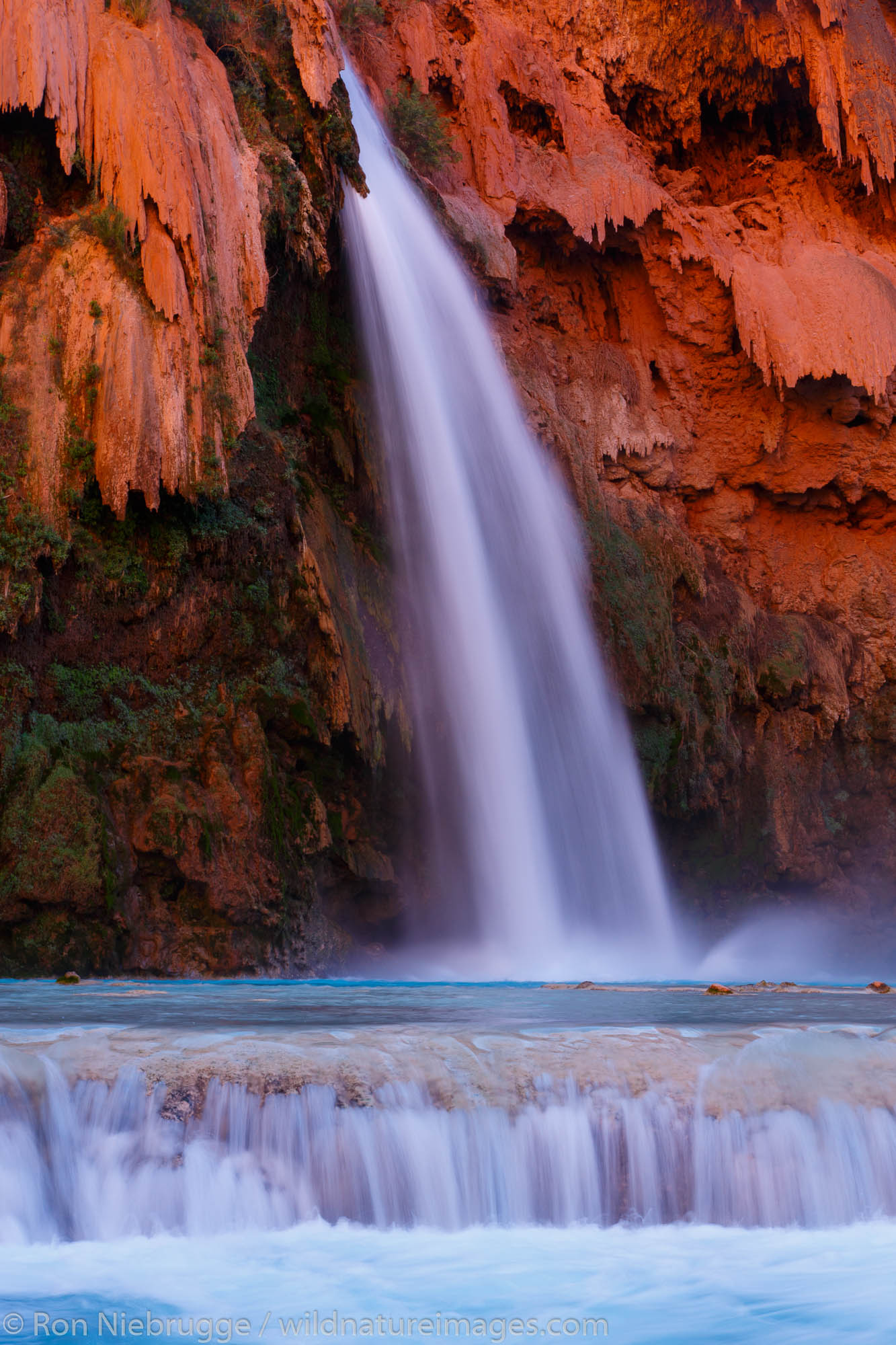 Havasu Falls, Havasupai Indian Reservation, Grand Canyon, Arizona.