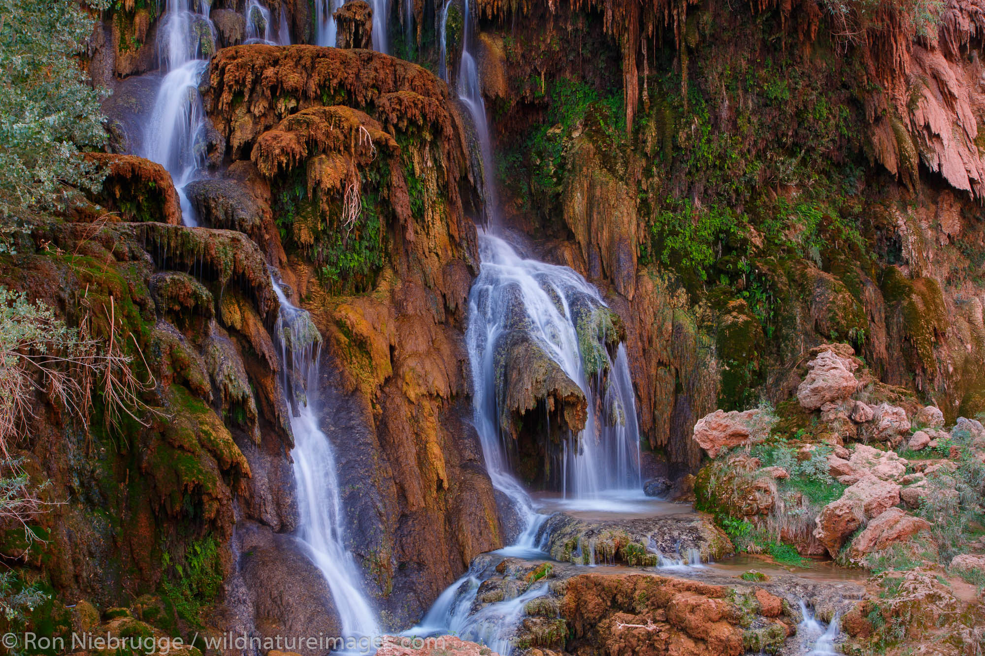 Navajo Falls, Havasupai Indian Reservation, Grand Canyon, Arizona.