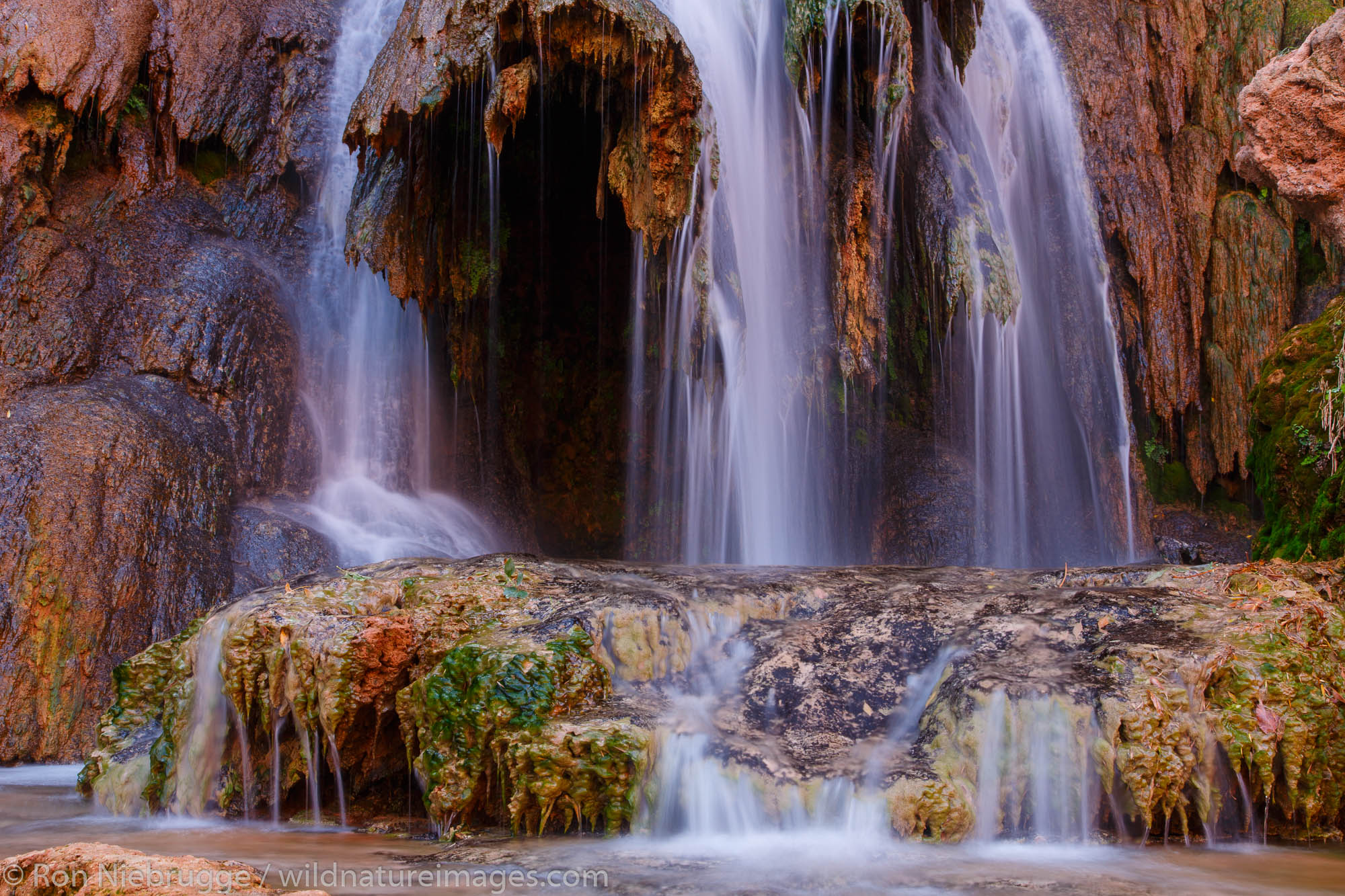 Navajo Falls, Havasupai Indian Reservation, Grand Canyon, Arizona.