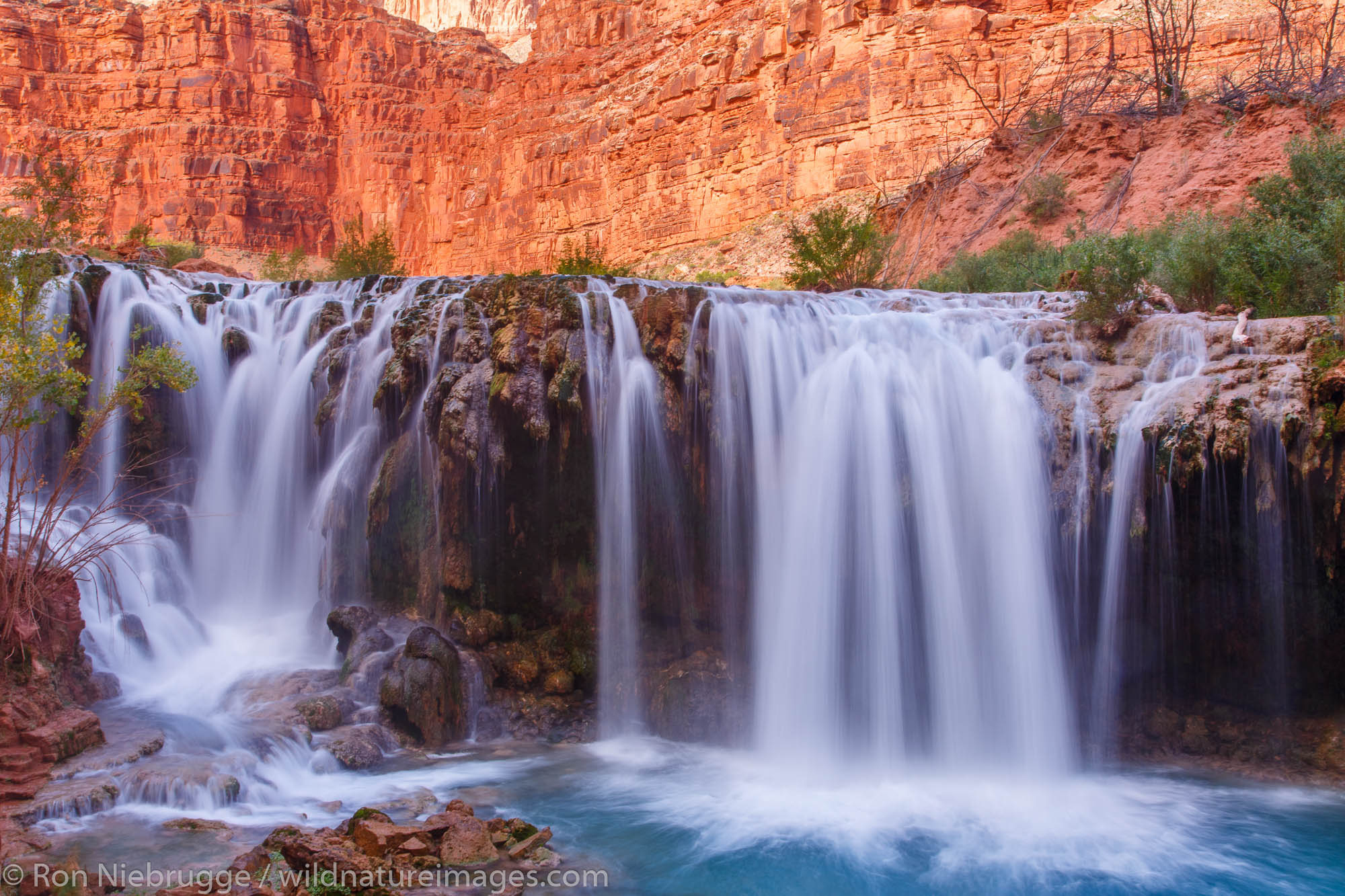 Navajo Falls, Havasupai Indian Reservation, Grand Canyon, Arizona.