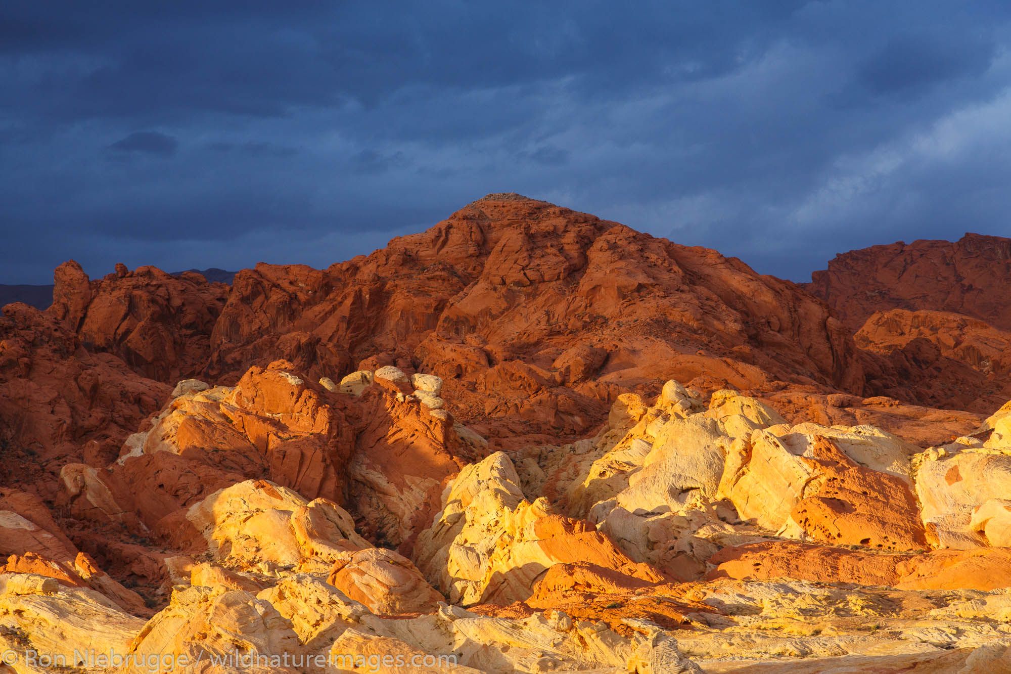 Sunrise over Silica Dome-Fire Canyon, Valley of Fire State Park, about 1 hour from Las Vegas, Nevada