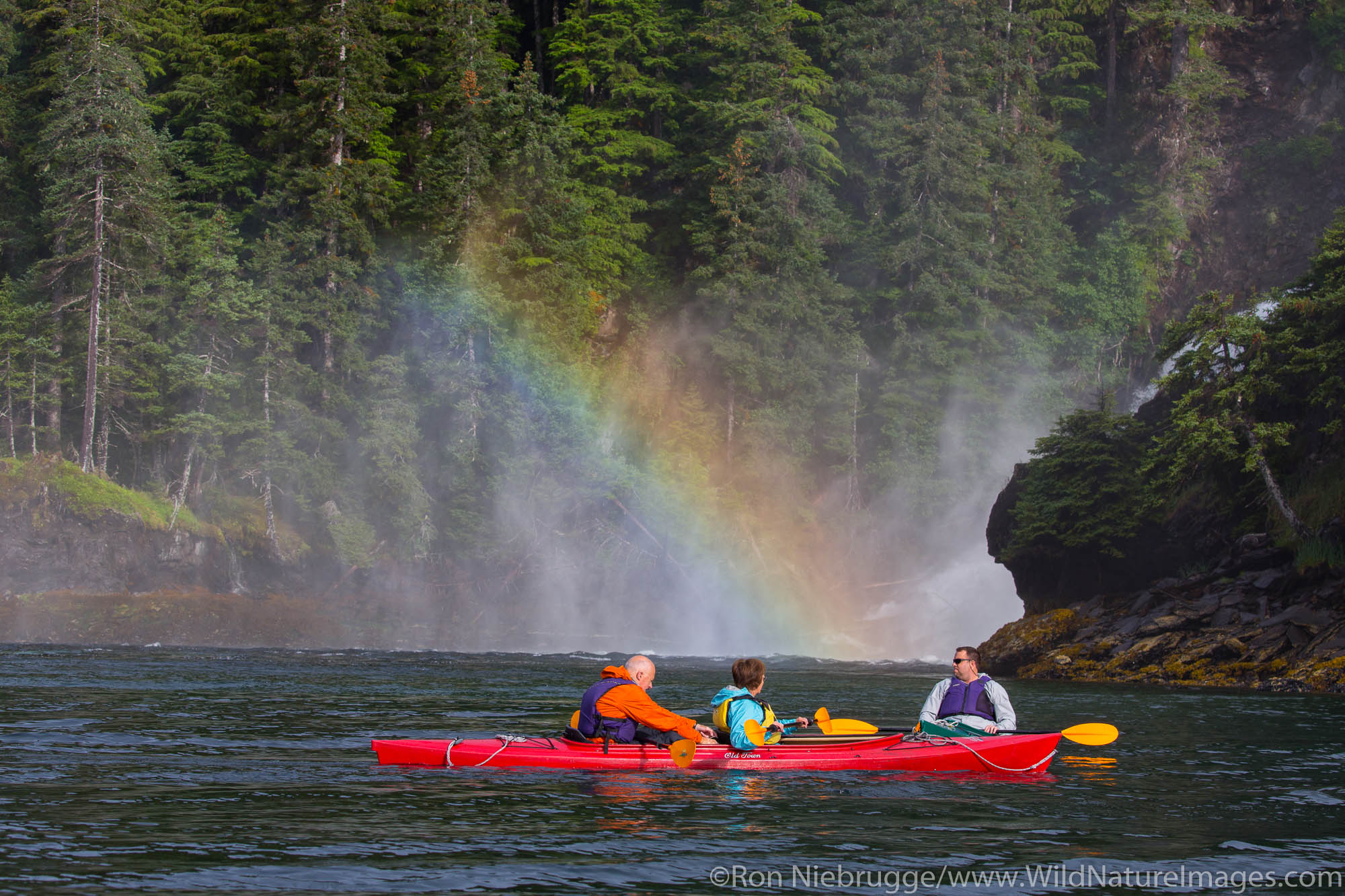 Kayaking, Prince William Sound, Chugach National Forest, Alaska.