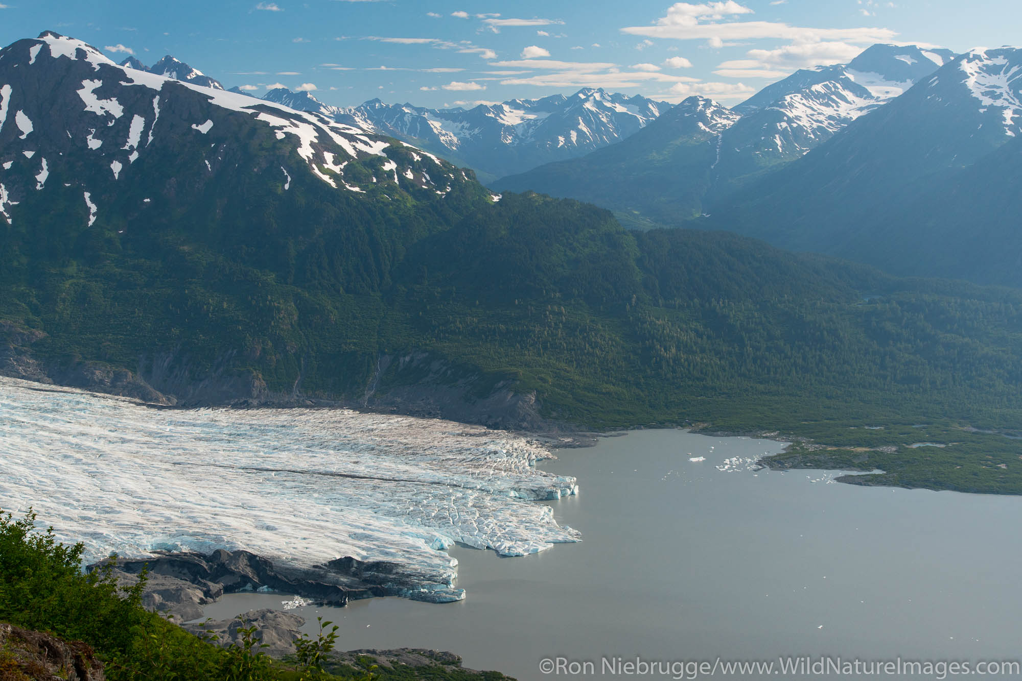 Spencer Glacier Bench, Chugach National Forest, Alaska.