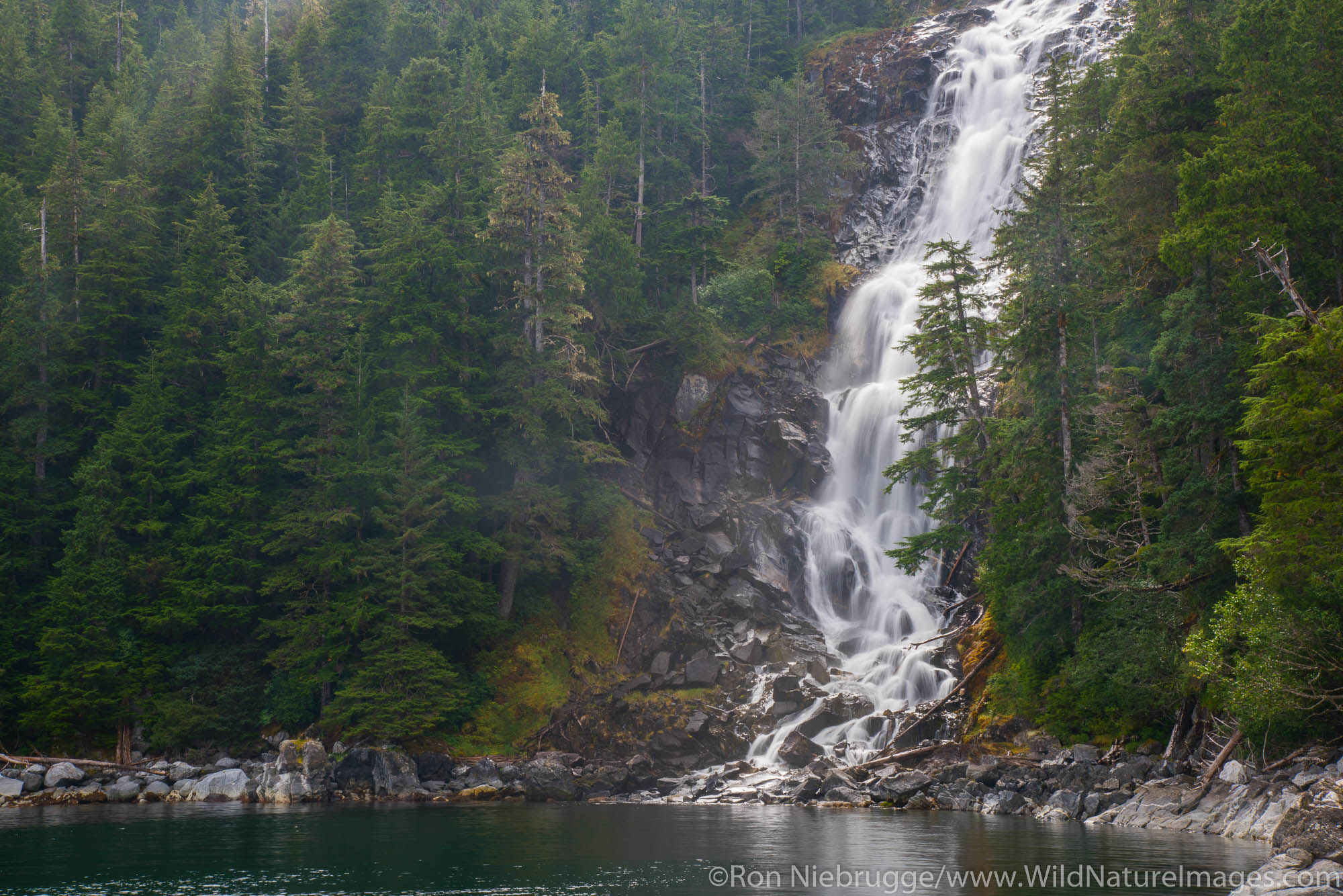 Kasnyku Falls, Tongass National Forest, Alaska.