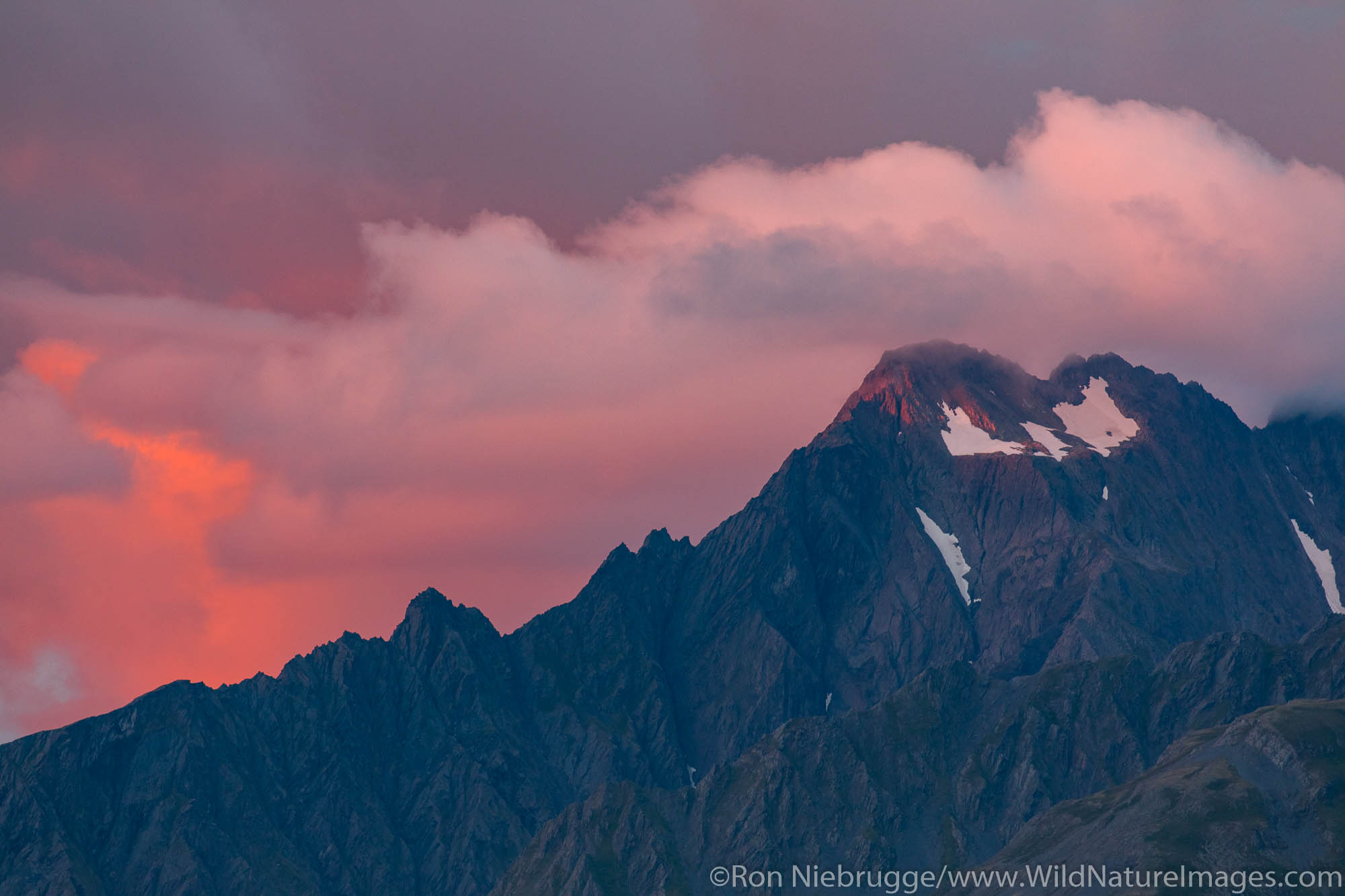 Mt. Alice sunset.  Seward, Alaska.