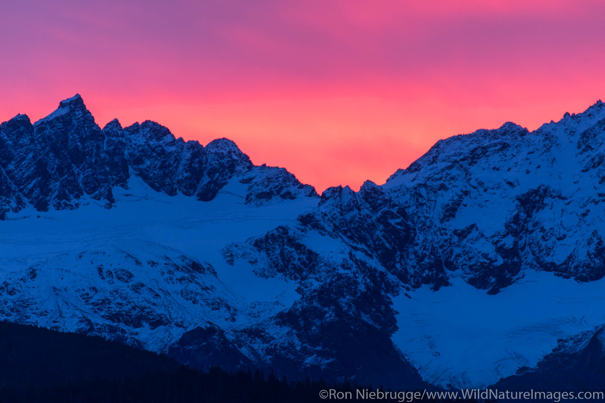 Mt. Alice sunrise. Chugach National Forest, Alaska