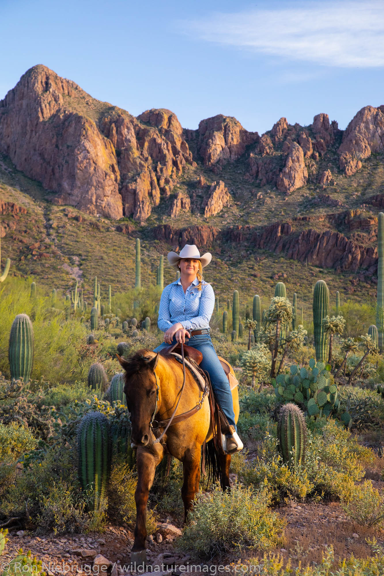 Horseback riding, White Stallion Ranch, Tucson, Arizona.
