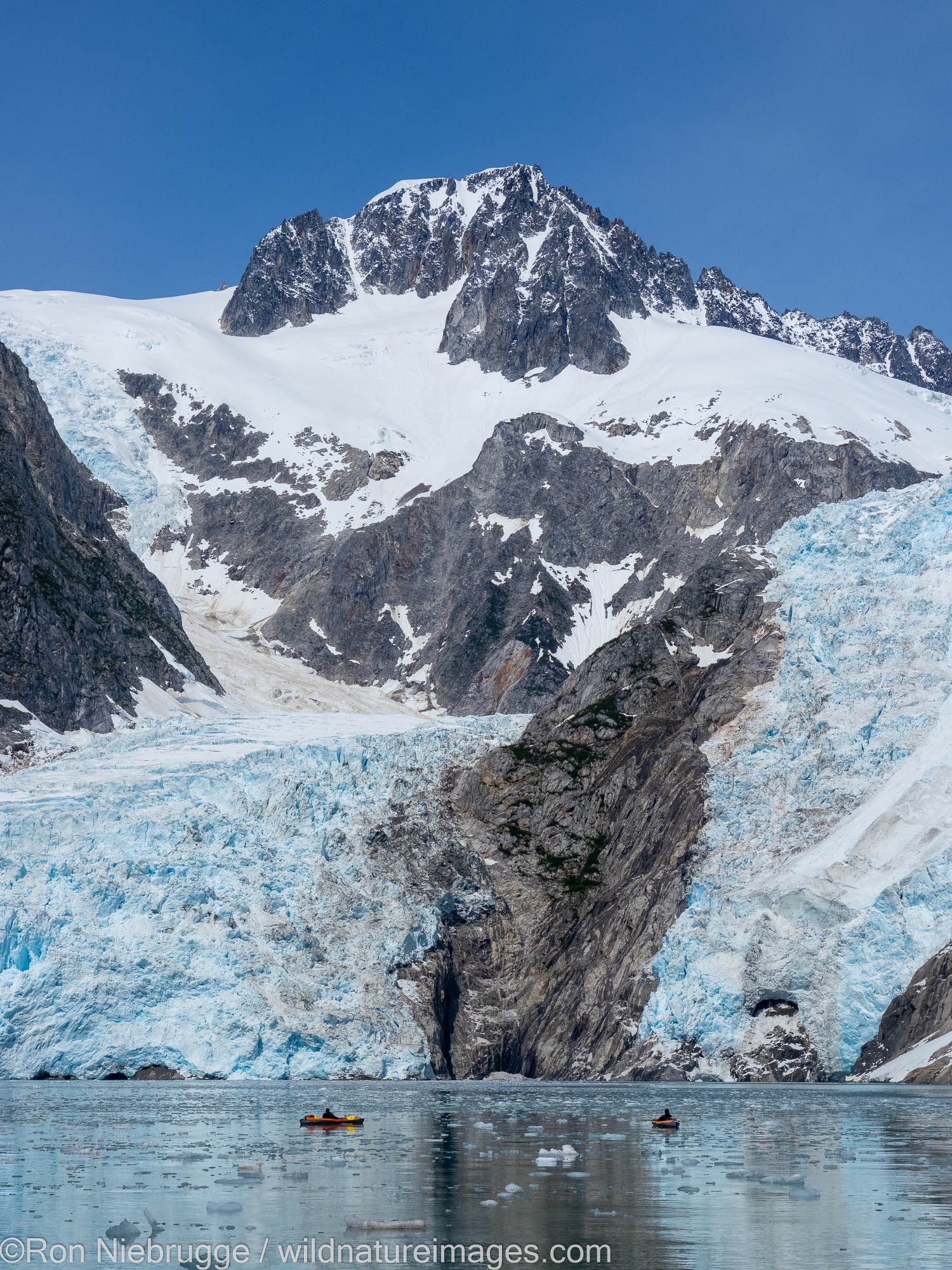 Northwestern Glacier in Northwestern Fjord, Kenai Fjords National Park, near Seward, Alaska.