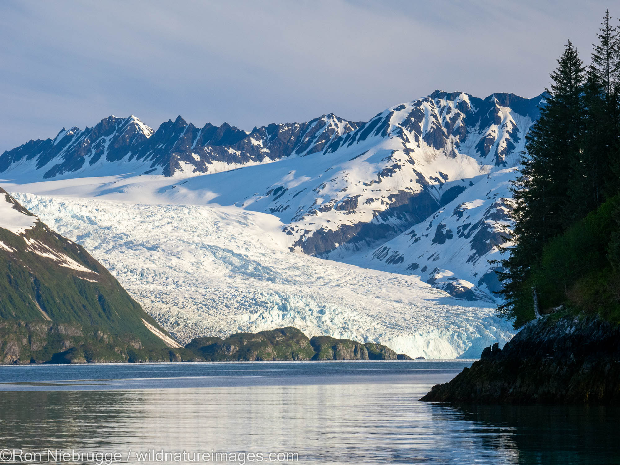 Aialik Glacier, Kenai Fjords National Park, near Seward, Alaska.