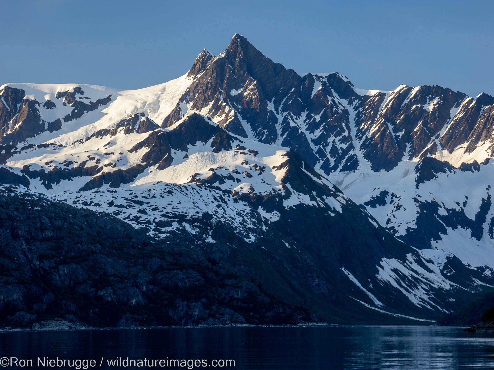 Evening in Northwestern Fjord, Kenai Fjords National Park, near Seward, Alaska.