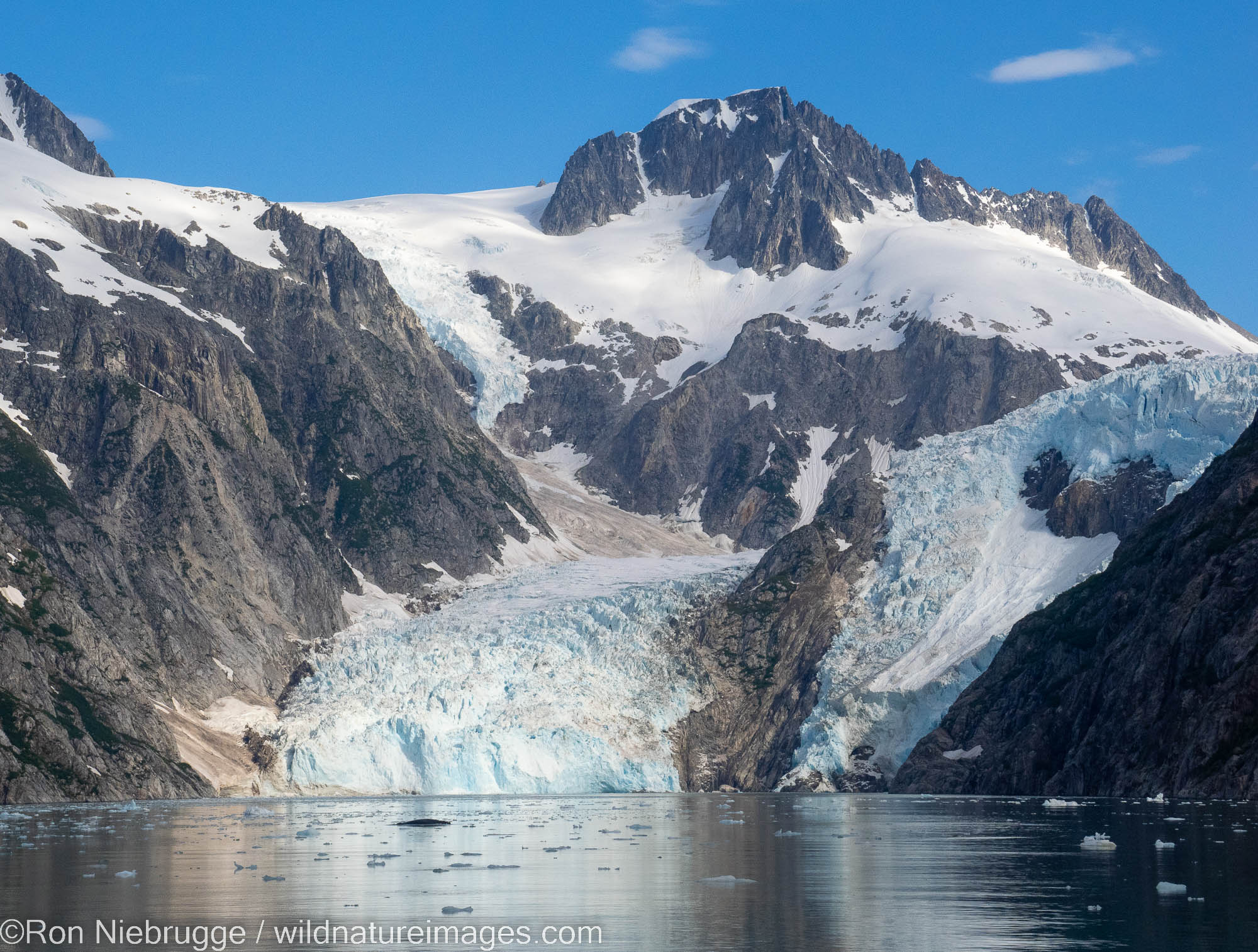 Northwestern Glacier, Kenai Fjords National Park, near Seward, Alaska.