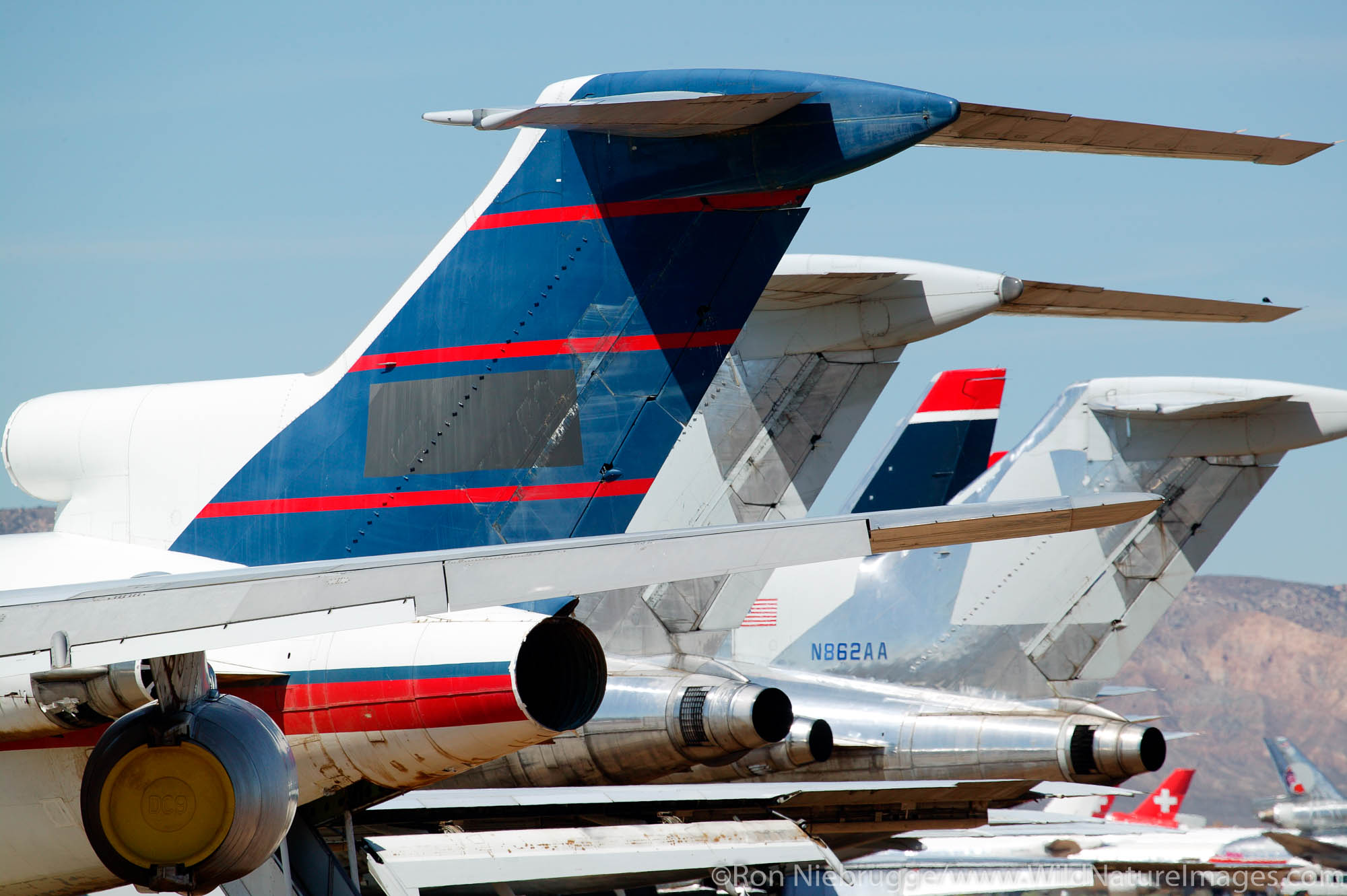 Airplanes Airplanes at Mojave Airport. California.