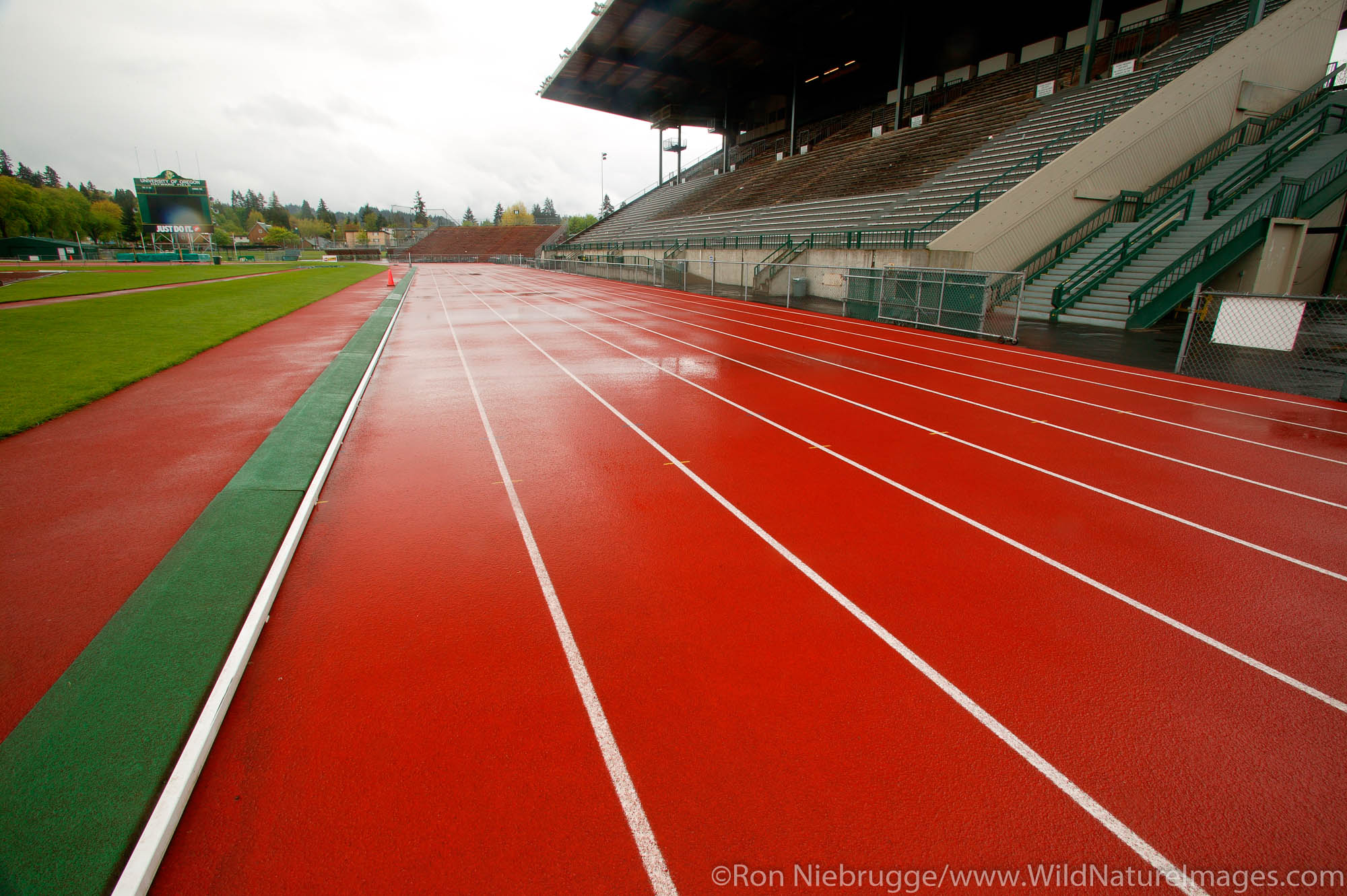 Hayward Field, University of Oregon in Eugene, Oregon.