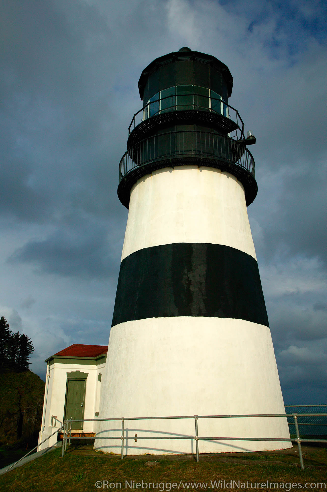 Cape Disappointment Lighthouse, at the mouth of the Columbia River, Cape Disappointment State Park, Washington.