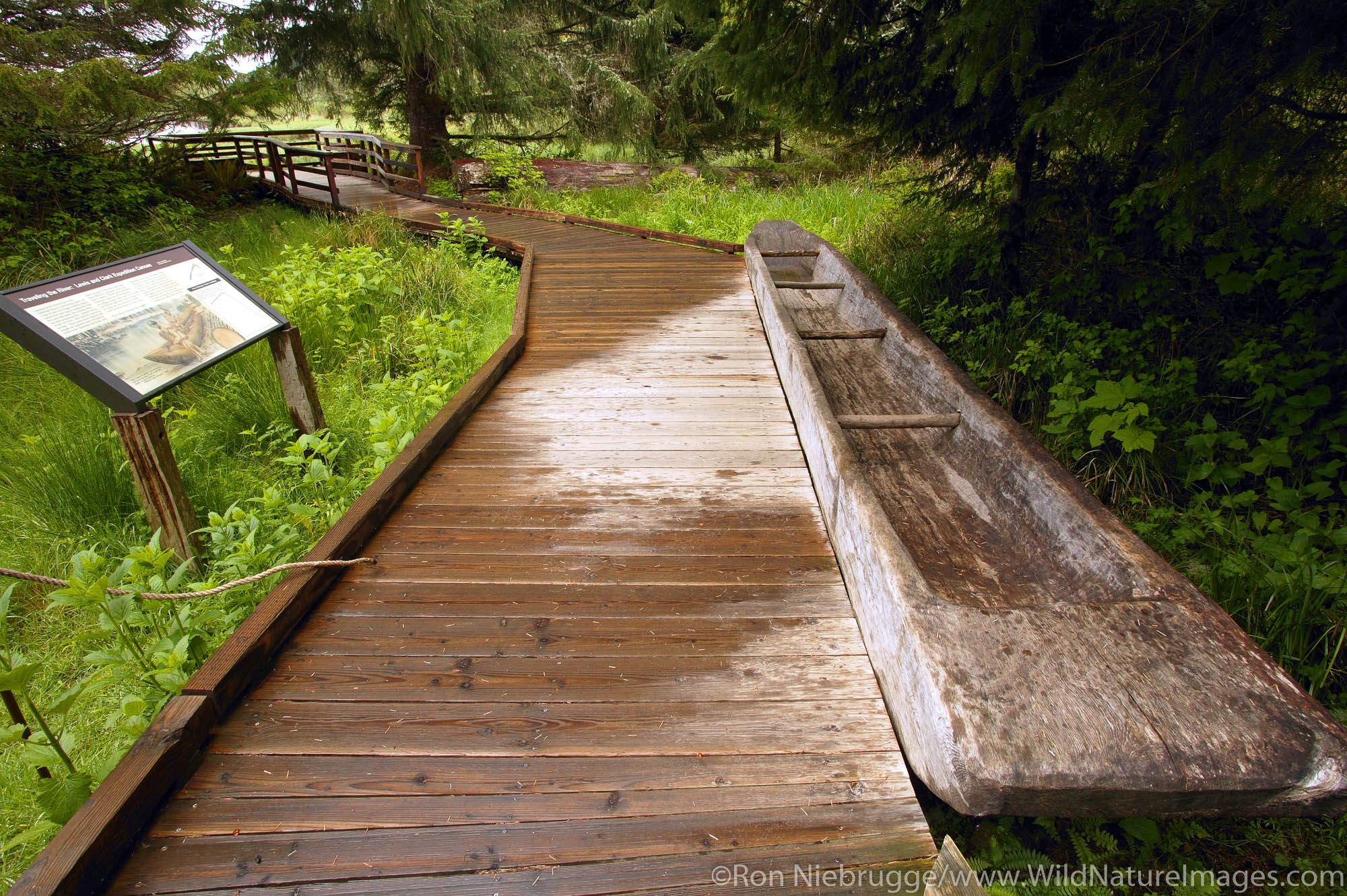 Canoe landing, Fort Clatsop National Memorial, near Astoria, Oregon.