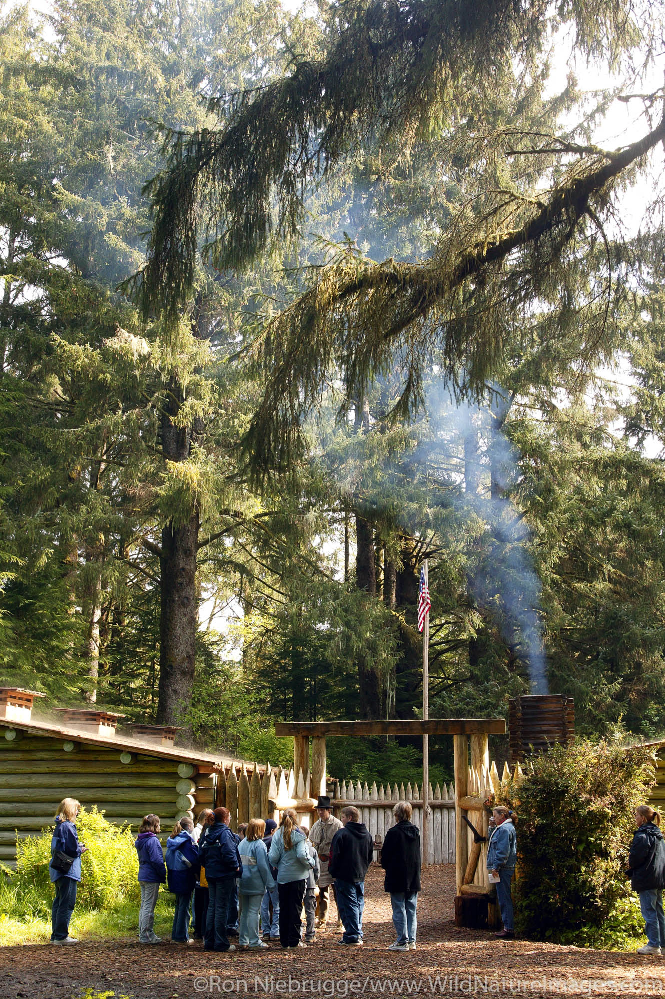 School Group Fort Clatsop | Astoria, Oregon. | Photos by Ron Niebrugge
